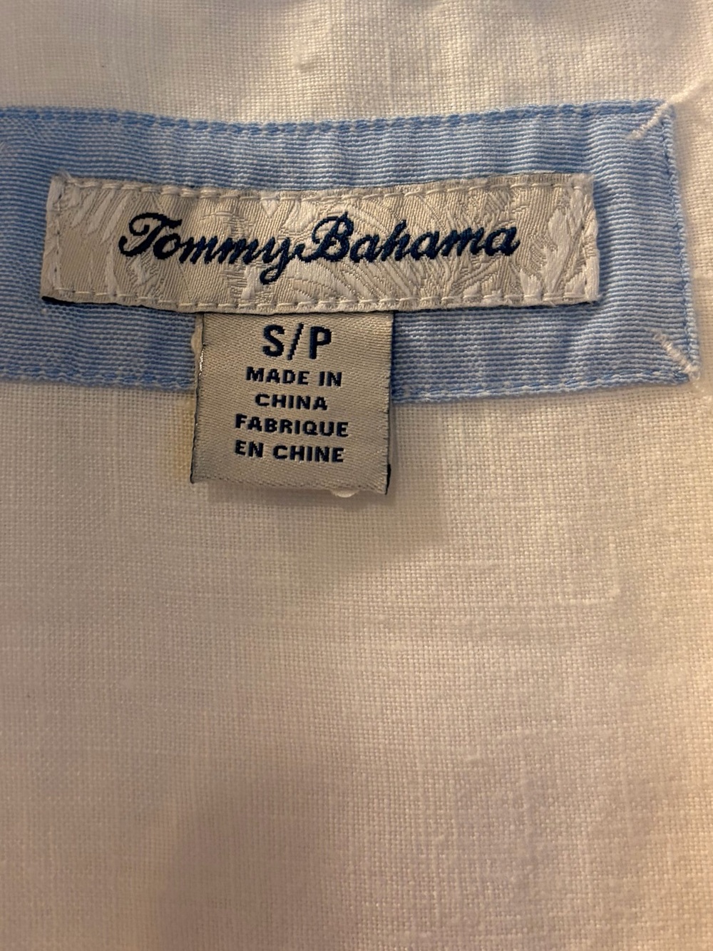 Tommy Bahama Two Palms Collar Dress White Linen with Lining. - Picture 7 of 7
